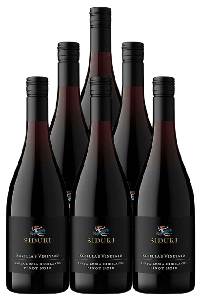 Siduri Pinot Noir Rosella's Vineyard Santa Lucia Highlands 2021 750 ML (6 Bottles)