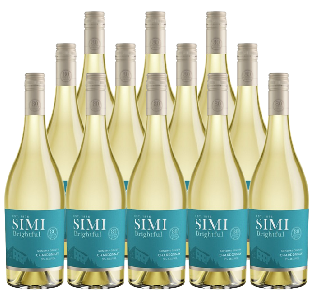 SIMI Brightful Chardonnay 2021 750 ML (12 Botles)
