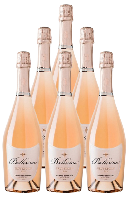 Gerard Bertrand Cremant De Limoux Brut Rose Etoile Ballerine 750 ML (6 Bottles)