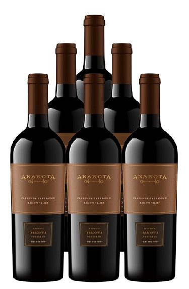 Anakota Cabernet Sauvignon Helena Dakota Vineyard Knights Valley 2021 750 ML (6 Bottles)