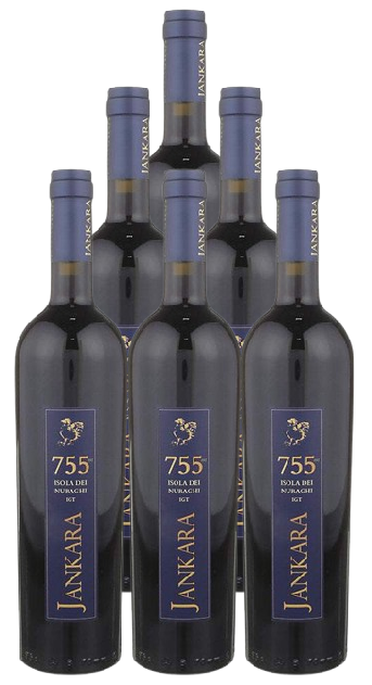 Jankara Isola Dei Nuraghi Rosso 755 Mt 2019 750 ML (6 Bottles)