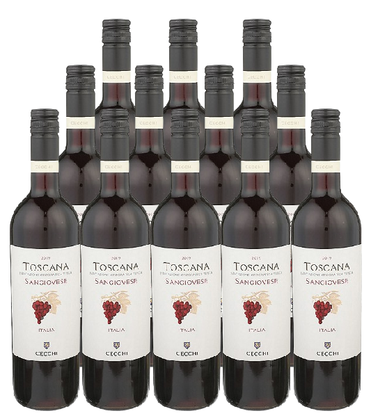 Cecchi Toscana Rosso 2019 750 ML (12 Bottles)
