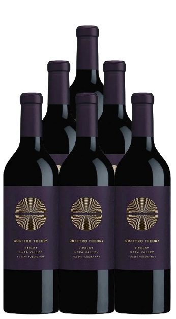 Quattro Theory Merlot Napa Valley 2023 750 ML (6 Bottles)