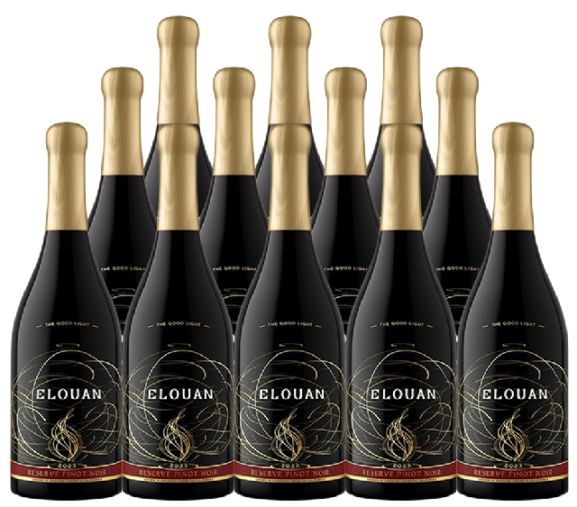 Elouan Pinot Noir Reserve The Good Light Oregon 2023 750 ML (12 Bottles)