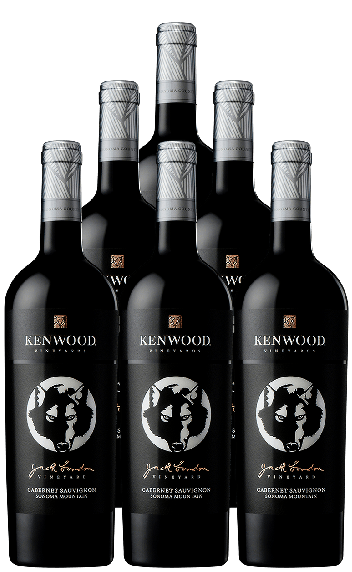 Kenwood Cabernet Sauvignon Jack London Vineyard Sonoma Mountain 750 ML (6 Bottles)