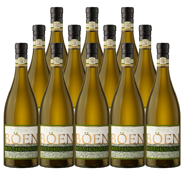 Boen Chardonnay Santa Barbara Monterey & Sonoma Counties California 2024 750 ML (12 Bottles)