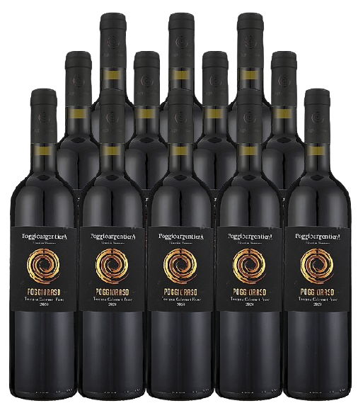 Poggio Argentiera Toscana Rosso Poggioraso 2020 750 ML (12 Bottles)
