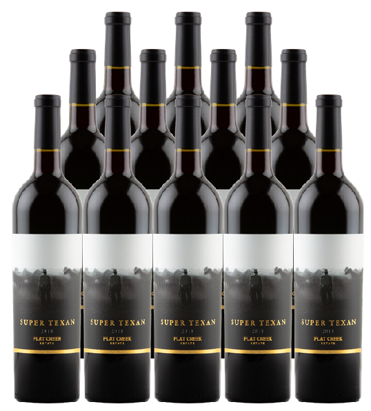 Flat Creek Red Wine Super Texan Texas 750 ML (12 Bottles)