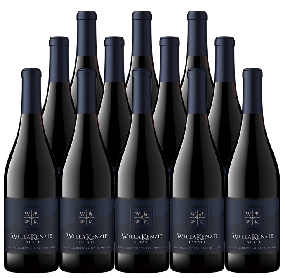 WillaKenzie Estate Willamette Valley Pinot Noir 2022 750 ML (12 Bottles)