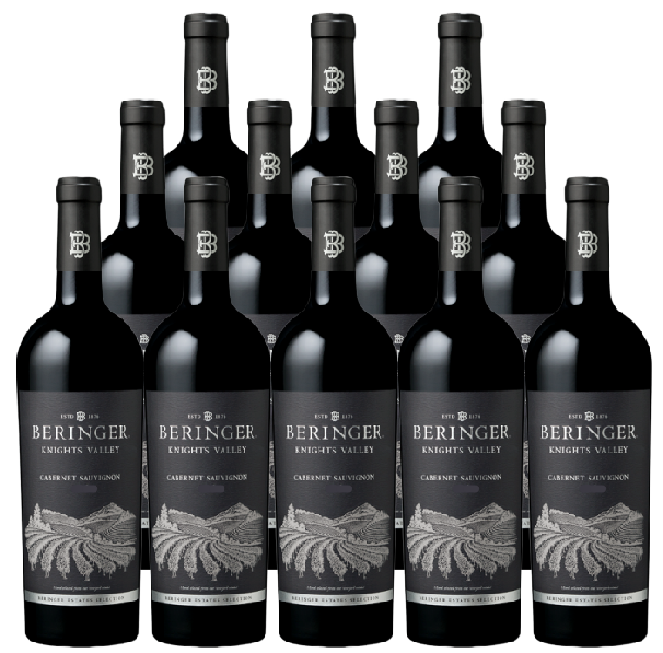 Beringer Cabernet Sauvignon Knights Valley 750 ML (12 Bottles)
