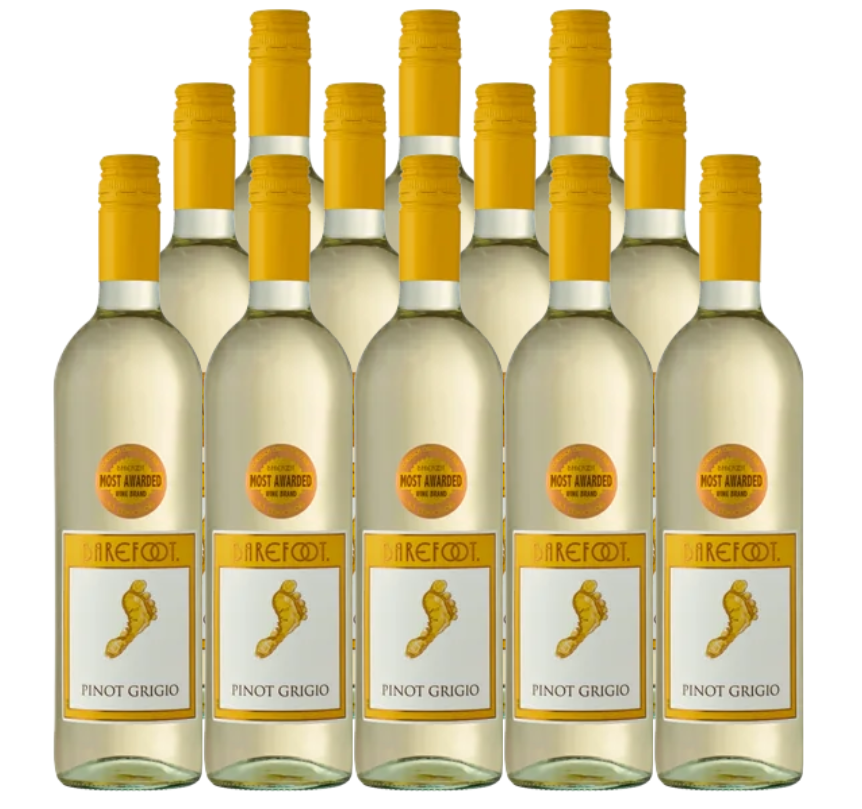 Barefoot Cellars Pinot Grigio California 750 ML (12 Bottles)