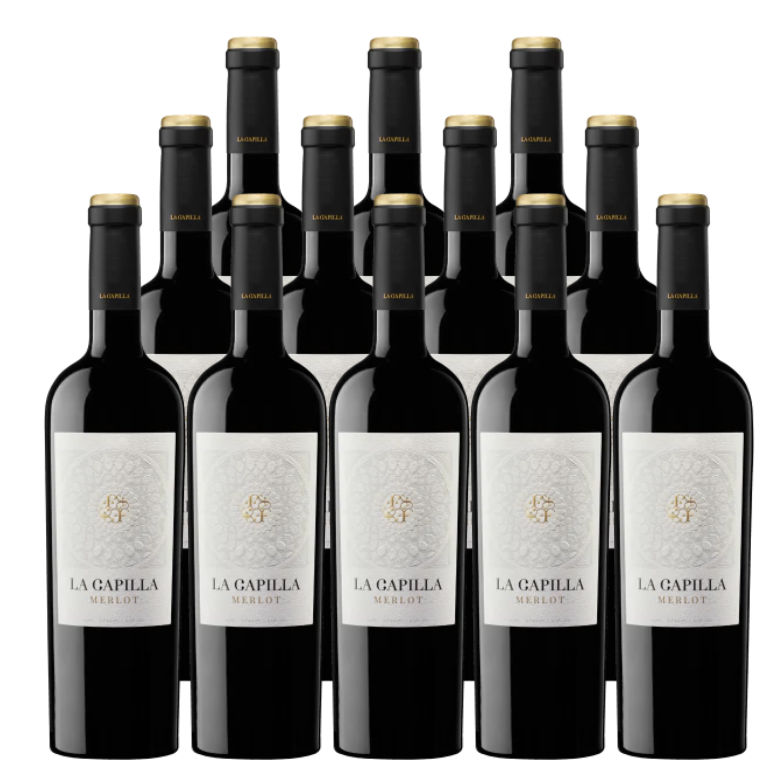 La Capilla Merlot Vino de la Tierra de Castilla y Leon 750 ML (12 Bottles)
