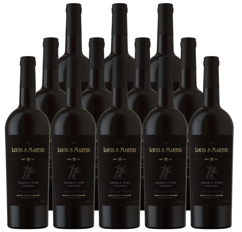 Louis Martini Zinfandel Gnarly Vine 750 ML (12 Bottles)