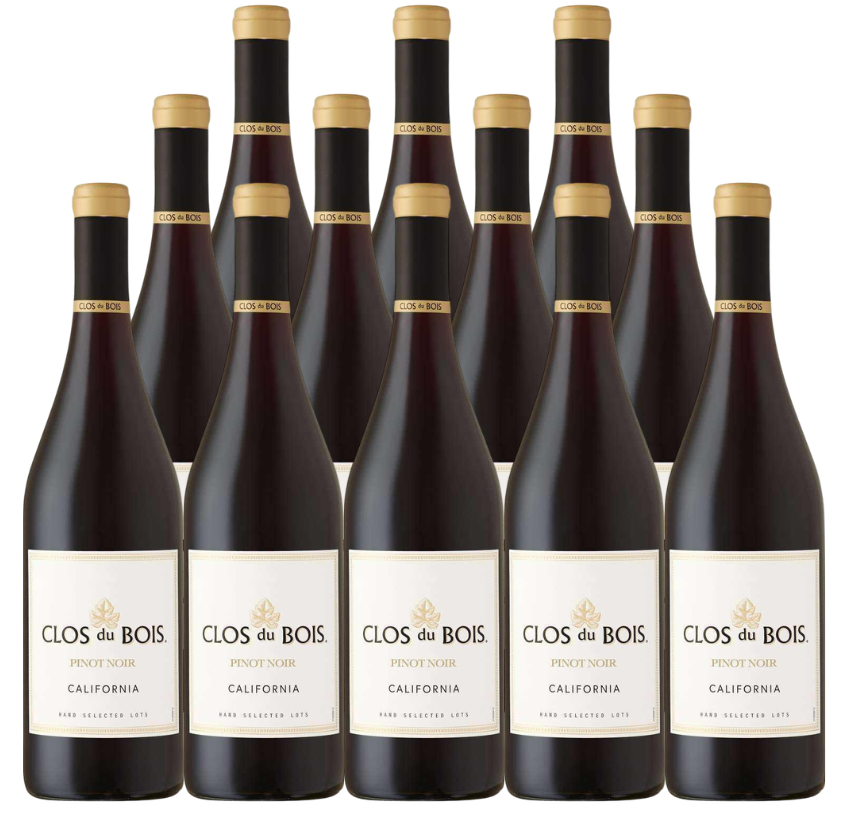 Clos Du Bois Pinot Noir California 750 ML (12 Bottles)