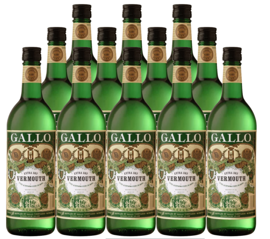 Gallo Vermouth Dry 750 ML (12 Bottles)