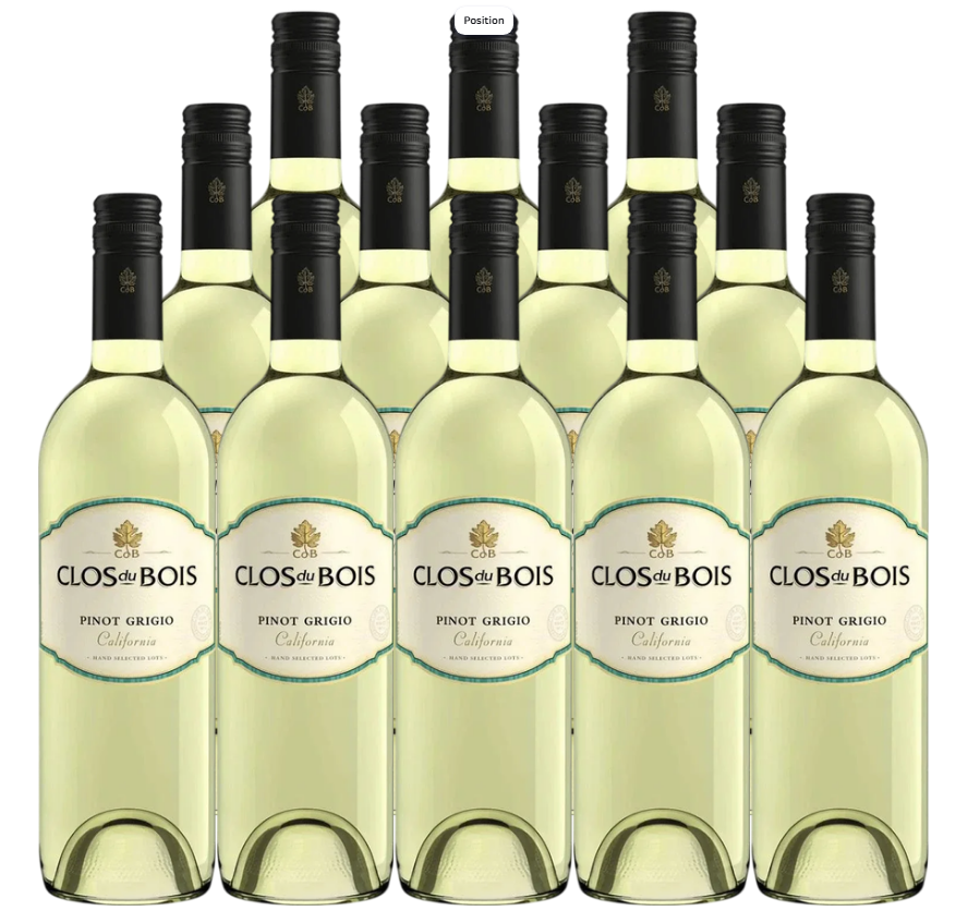 Clos Du Bois Pinot Grigio California 2004 750 ML (12 Bottles)