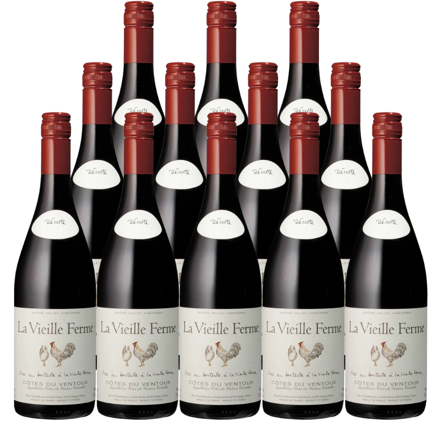 La Vieille Ferme Cotes du Ventoux Rouge 750 ML (12 Bottles)
