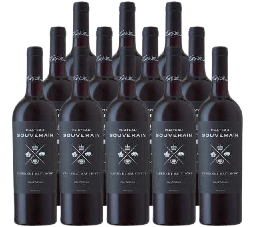 Chateau Souverain Cabernet Sauvignon California 750 ML (12 Bottles)