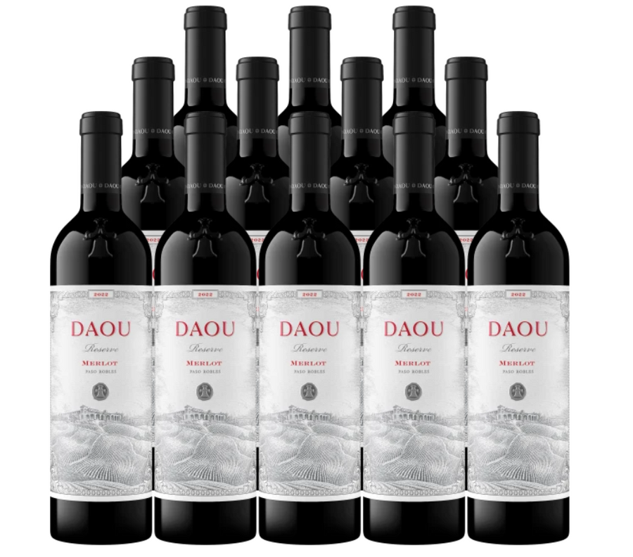 Daou Vineyards Merlot Reserve 2022 750 ML (12 Bottles)