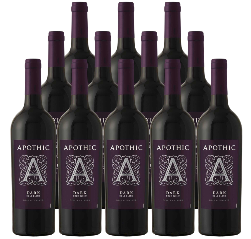 Apothic Dark Red Blend California 750 ML (12 Bottles)