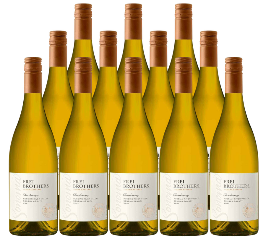 Frei Brothers Chardonnay Russian River Valley 2020 750 ML (12 Bottles)