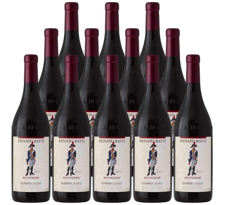 Renato Ratti Barbera D'Asti Battaglione 2023 750 ML (12 Bottles)