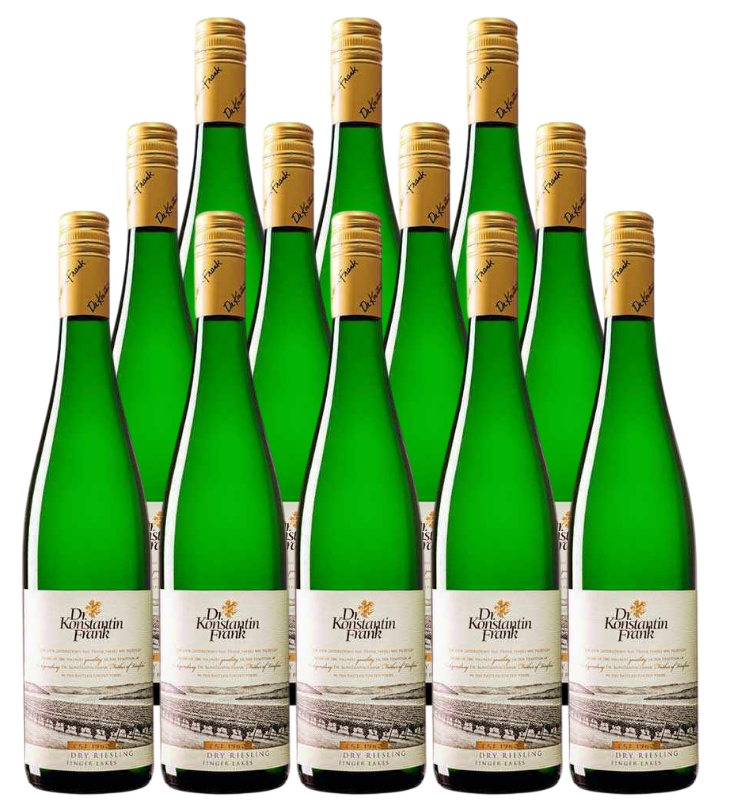 Dr Konstantin Frank Riesling Dry Finger Lakes 2018 750 ML (12 Bottles)
