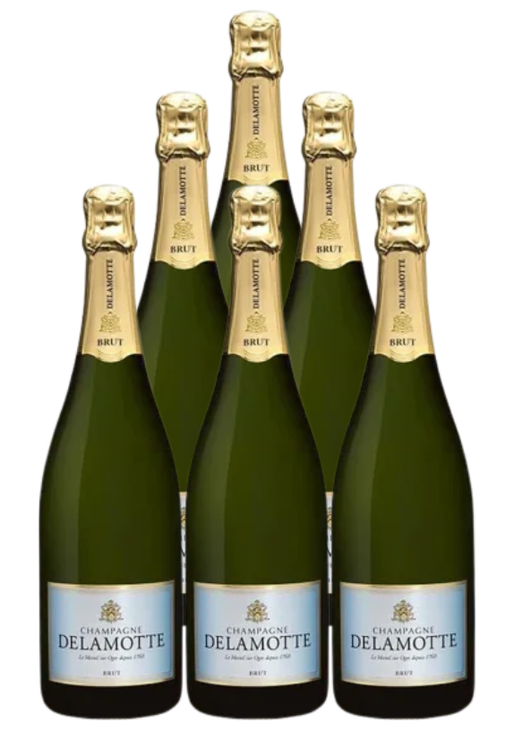 Champagne Delamotte Champagne Brut 750 ML (6 Bottles)