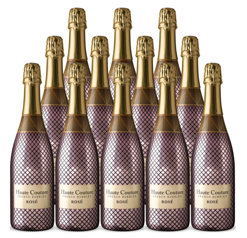 Haute Couture French Bubbles Rose 750 ML (12 Bottles)