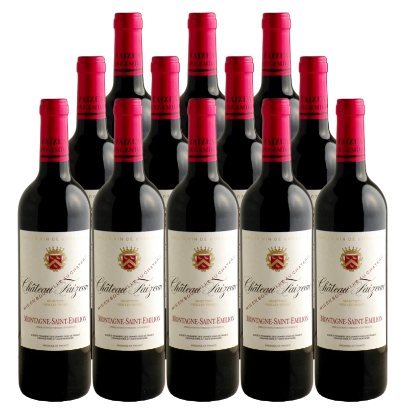 Chateau Faizeau Montagne Saint-emilion 750 ML (12 Bottles)