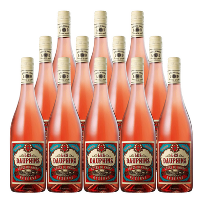Cellier des Dauphins Les Dauphins Cotes du Rhone Reserve Rose 2025 750 ML(12 Bottles)