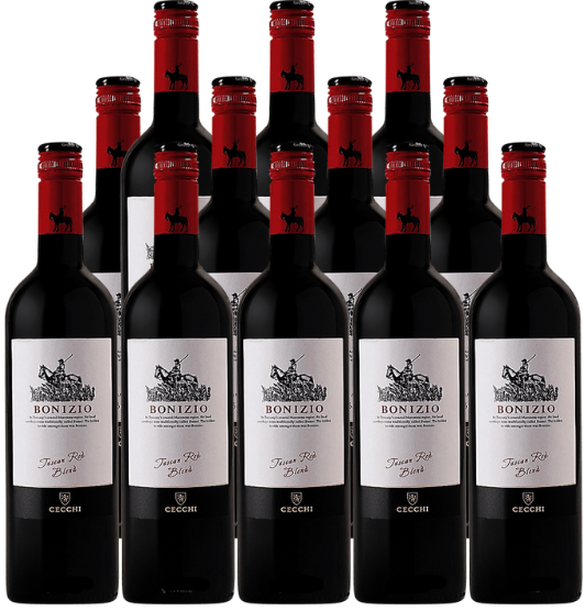 Bonizio Italian Red Blend Italy 1.5 L (12 Bottle)