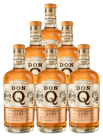 Don Q Signature Release Single Barrel 2009 Aged Rum 750 ML (6 Bottles)