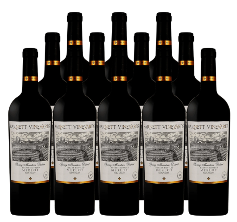Barnett Spring Mountain District Merlot 2023 750 ML (12 Bottle)