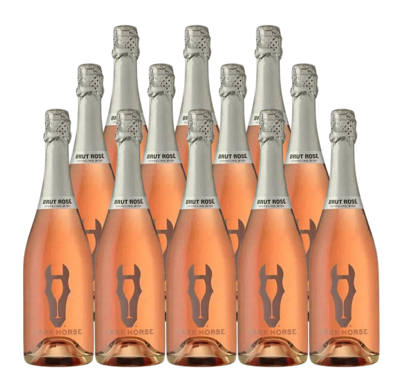 Dark Horse Wine Brut Rose California 750 ML (12 Bottles)