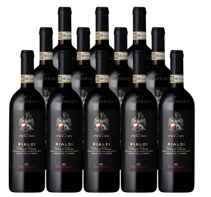 Frescobaldi Tenuta Perano Rialzi Chianti Classico Gran Selezione 2021 750 ML (12 Bottles)