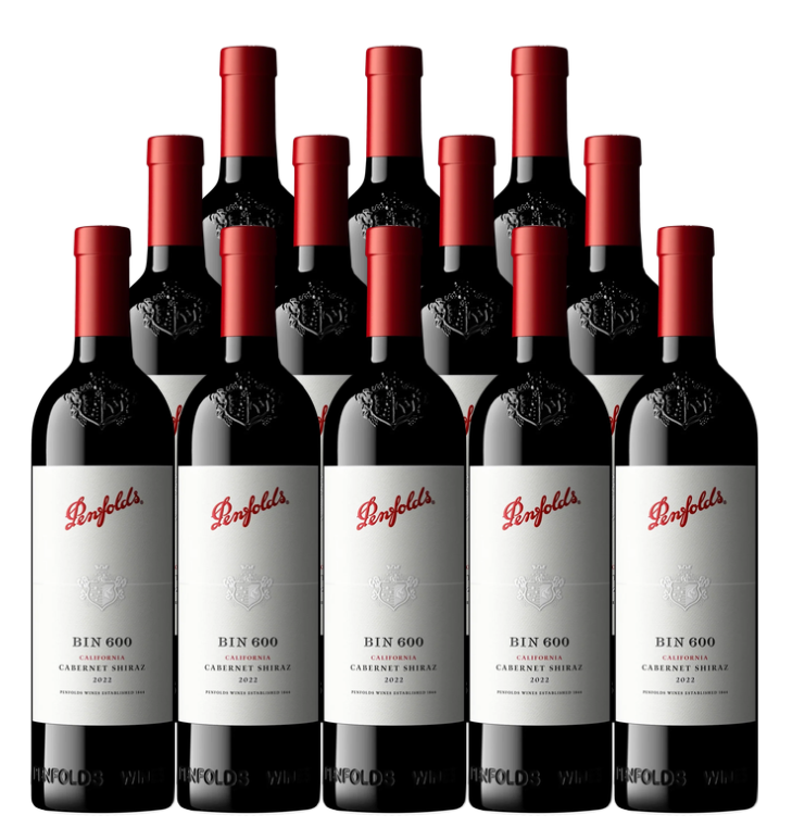 Penfolds Bin 600 California Cabernet Shiraz 2022 750 ML (12 Bottles)