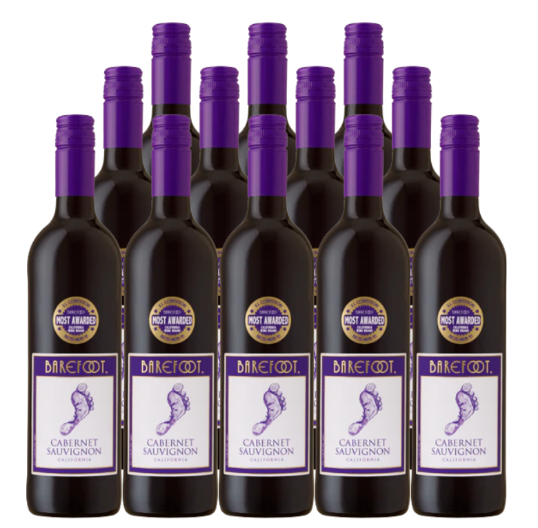 Barefoot Cellars Cabernet Sauvignon California 750 ML (12 Bottles)
