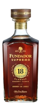 Fundador Brandy De Jerez Supremo Amontillado Sherry Casks Solera Gran Reser 18 Yr 80 1 L
