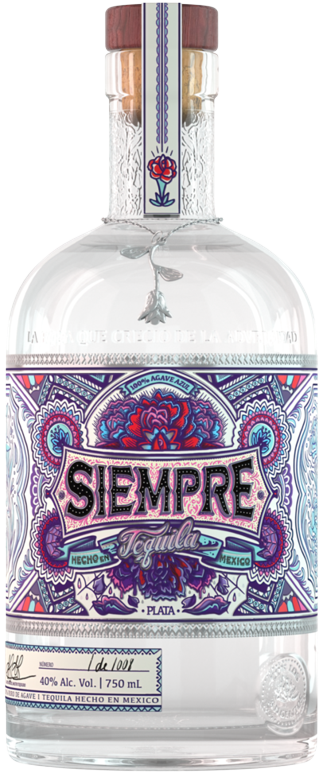 Siempre Plata Blanco Tequila 750 ML