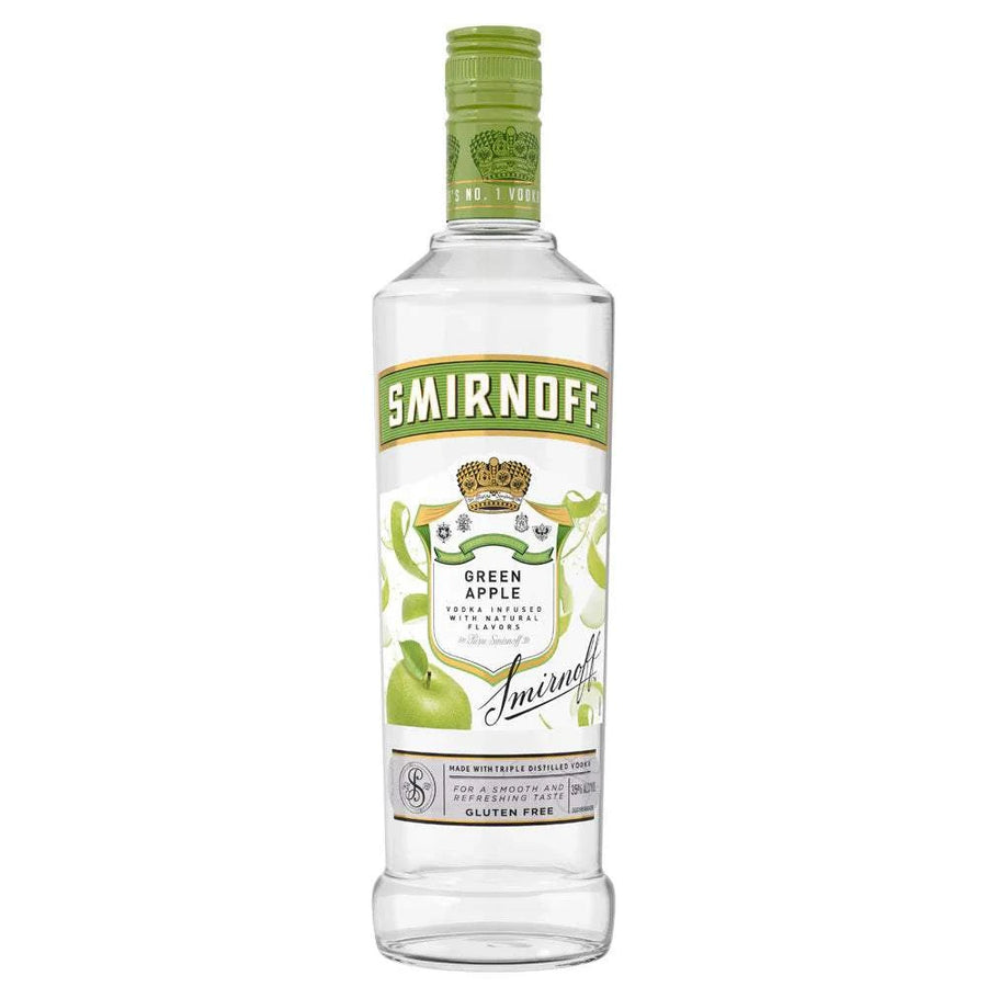 Smirnoff Apple Flavored Vodka Green Apple 60 1.75 L