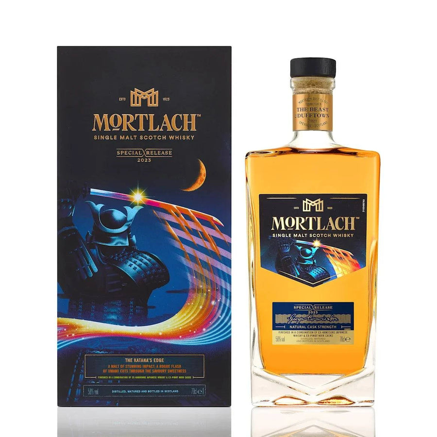 Mortlach Special Release 2023 Single Malt Scotch Whisky 750 ML bottle with rich dark fruit and oak flavor notes