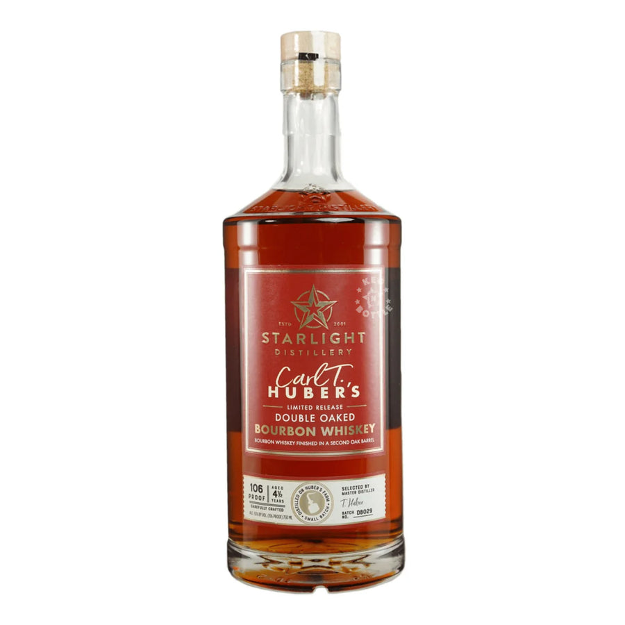 Starlight Distillery Carl T. Huber's Double Oaked Bourbon Whiskey 750 ML