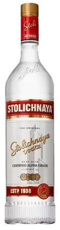 Stoli Premium Vodka 1L bottle showcasing pure, smooth, and premium distilled vodka