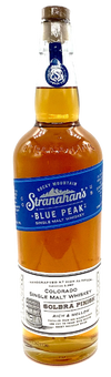 Stranahans Rocky Mountain Blue Peak Colorado Single Malt Whiskey bottle, 750 ML.