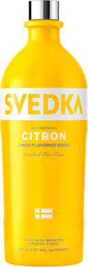 Svedka Lemon Flavored Vodka Citron 70 1.75 L