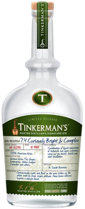 Tinkermans Gin 7.4 Curiously Bright Complex Gin Limited Release 750 ML