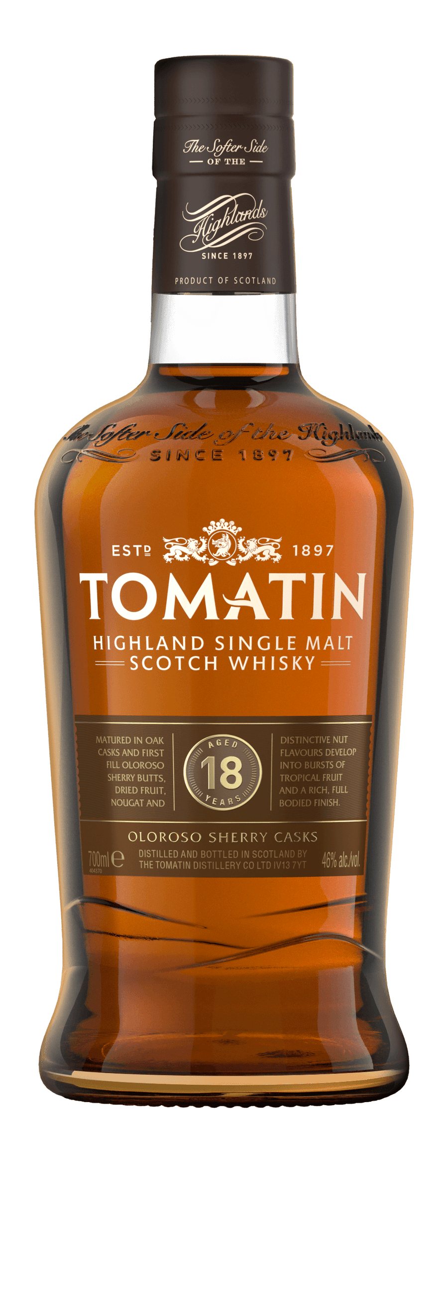 Tomatin 18 Year Old Single Malt Scotch Whisky 750 ML