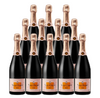 Veuve Clicquot Champagne Brut Rose 750 ML (12 Bottles)