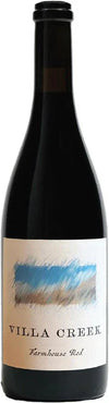 Villa Creek Red Wine Farmhouse Organic Paso Robles 2023 750 ML bottle with label showing farmhouse red wine
